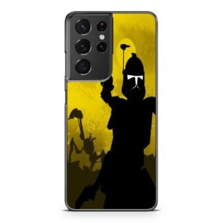 Star Wars The Clone Wars Yellow Cover Samsung Galaxy S21 / S21 Plus / S21 Ultra / S21 FE Case