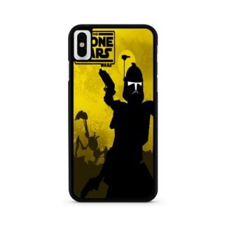 Star Wars The Clone Wars Yellow Cover iPhone X / XR / XS / XS Max Case