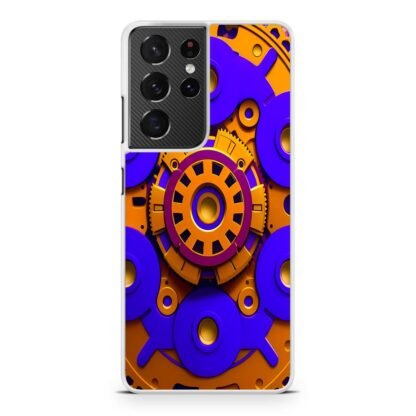 Steamcore Gear Blue Orange Cover Samsung Galaxy S21 / S21 Plus / S21 Ultra / S21 FE Case - Image 2