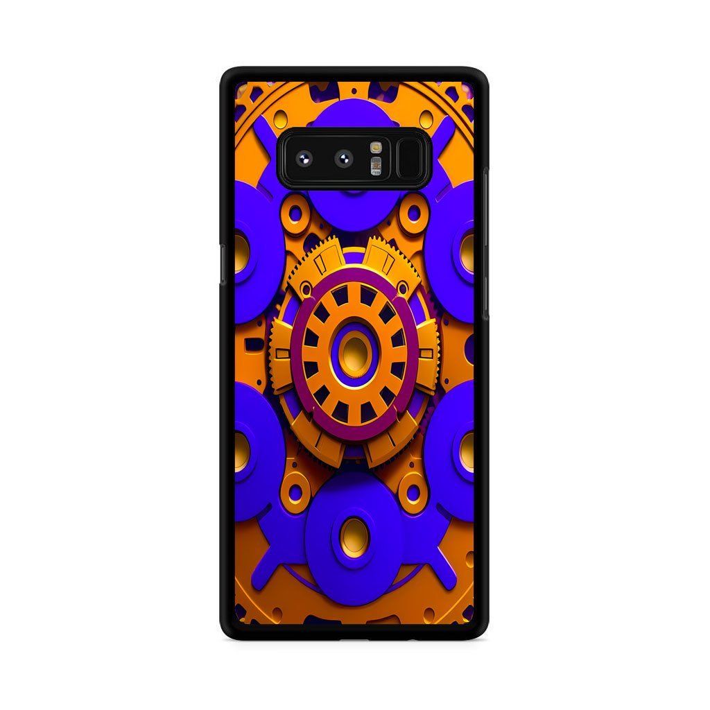 Steamcore Gear Blue Orange Cover Samsung Galaxy Note 8 Case