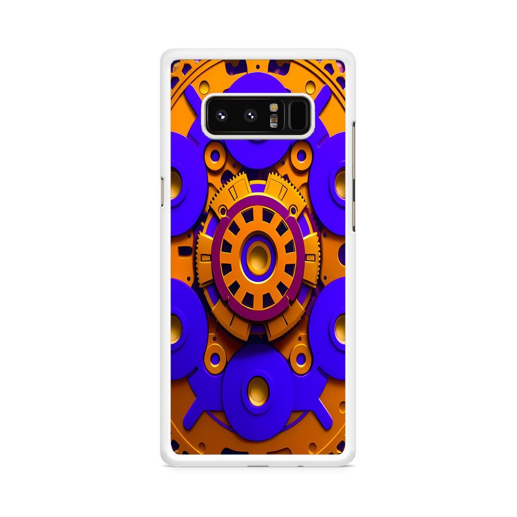 Steamcore Gear Blue Orange Cover Samsung Galaxy Note 8 Case - Image 2