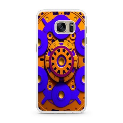 Steamcore Gear Blue Orange Cover Samsung Galaxy S7 / S7 Edge Case - Image 2
