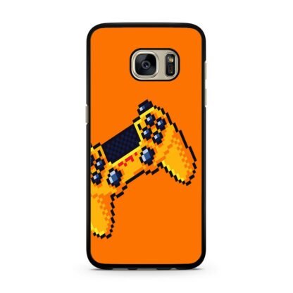 Stick Console Orange Pixel Art Samsung Galaxy S7 / S7 Edge Case