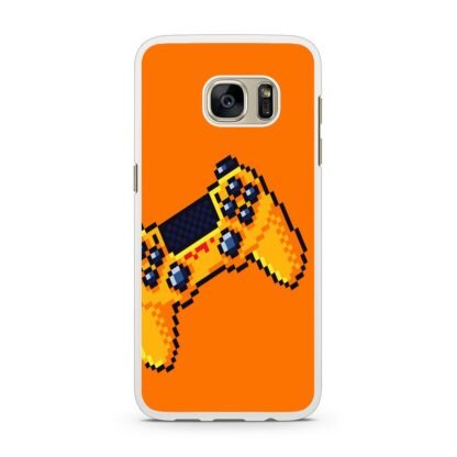 Stick Console Orange Pixel Art Samsung Galaxy S7 / S7 Edge Case - Image 2