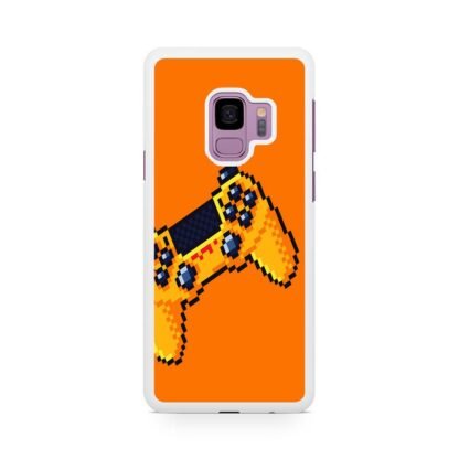 Stick Console Orange Pixel Art Samsung Galaxy S9 / S9 Plus Case - Image 2