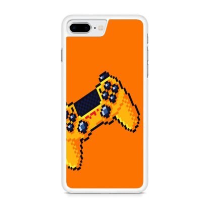 Stick Console Orange Pixel Art iPhone 7 Plus / 8 Plus Case - Image 2