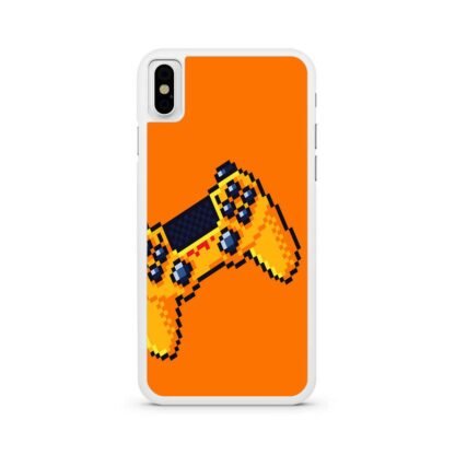 Stick Console Orange Pixel Art iPhone X / XR / XS / XS Max Case - Image 2