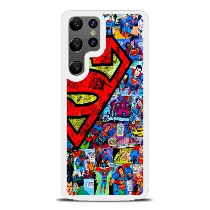 Superman Logo Comic Samsung Galaxy S25 / S25 Plus / S25 Ultra Case - Image 2