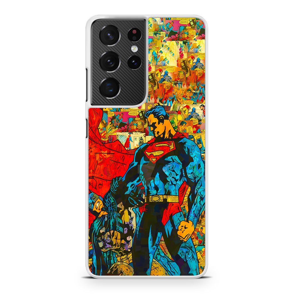 Superman Vs Batman Comic Samsung Galaxy S21 / S21 Plus / S21 Ultra / S21 FE Case - Image 2