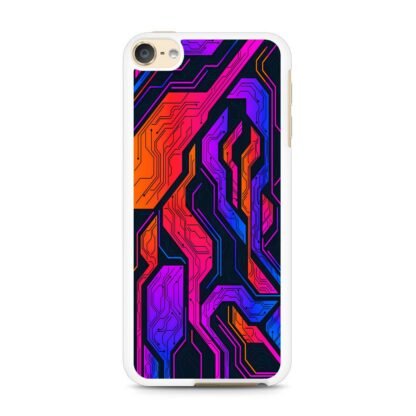 Tech Circuit Color Pattern iPod Touch 6 / 7 Case - Image 2
