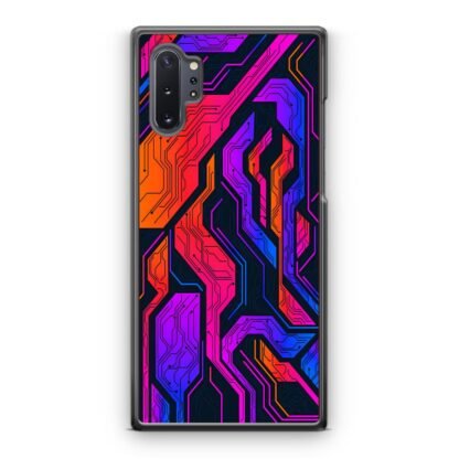 Tech Circuit Color Pattern Samsung Galaxy Note 10 / Note 10 Plus Case