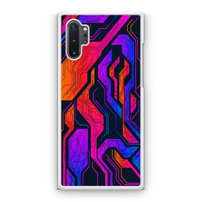 Tech Circuit Color Pattern Samsung Galaxy Note 10 / Note 10 Plus Case - Image 2