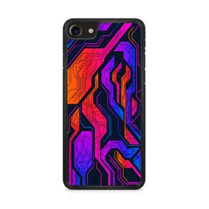 Tech Circuit Color Pattern iPhone 7 / 8 / SE 2020 / SE 2022 Case