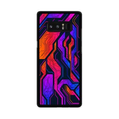 Tech Circuit Color Pattern Samsung Galaxy Note 8 Case