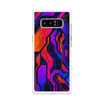 Tech Circuit Color Pattern Samsung Galaxy Note 8 Case - Image 2