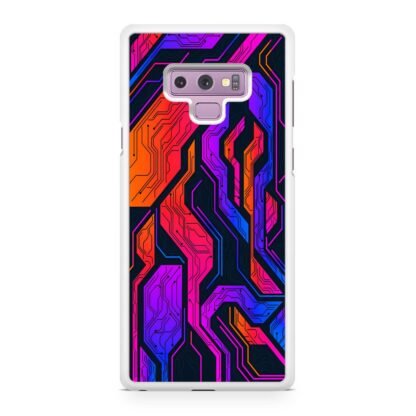 Tech Circuit Color Pattern Samsung Galaxy Note 9 Case - Image 2