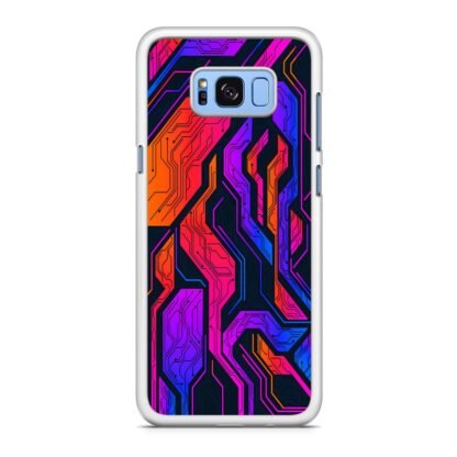 Tech Circuit Color Pattern Samsung Galaxy S8 / S8 Plus Case - Image 2