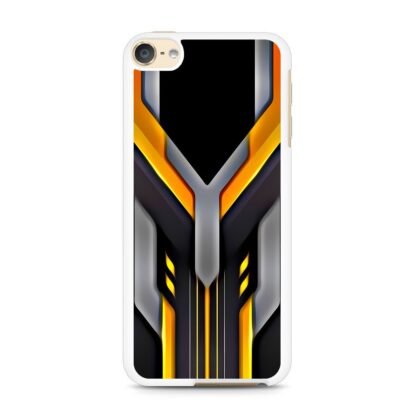 Tech Yellow Black Shield Cover iPod Touch 6 / 7 Case - Image 2