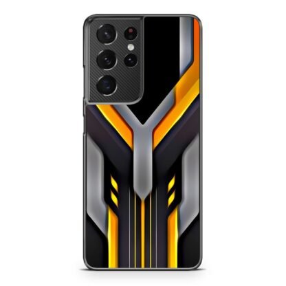 Tech Yellow Black Shield Cover Samsung Galaxy S21 / S21 Plus / S21 Ultra / S21 FE Case