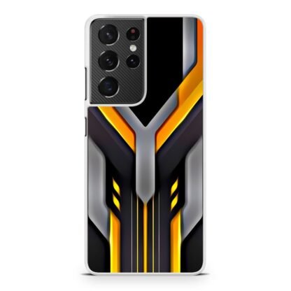 Tech Yellow Black Shield Cover Samsung Galaxy S21 / S21 Plus / S21 Ultra / S21 FE Case - Image 2