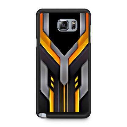 Tech Yellow Black Shield Cover Samsung Galaxy Note 5 Case