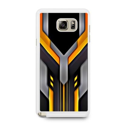 Tech Yellow Black Shield Cover Samsung Galaxy Note 5 Case - Image 2