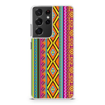 Textile Tribal Beautiful Pattern Samsung Galaxy S21 / S21 Plus / S21 Ultra / S21 FE Case - Image 2