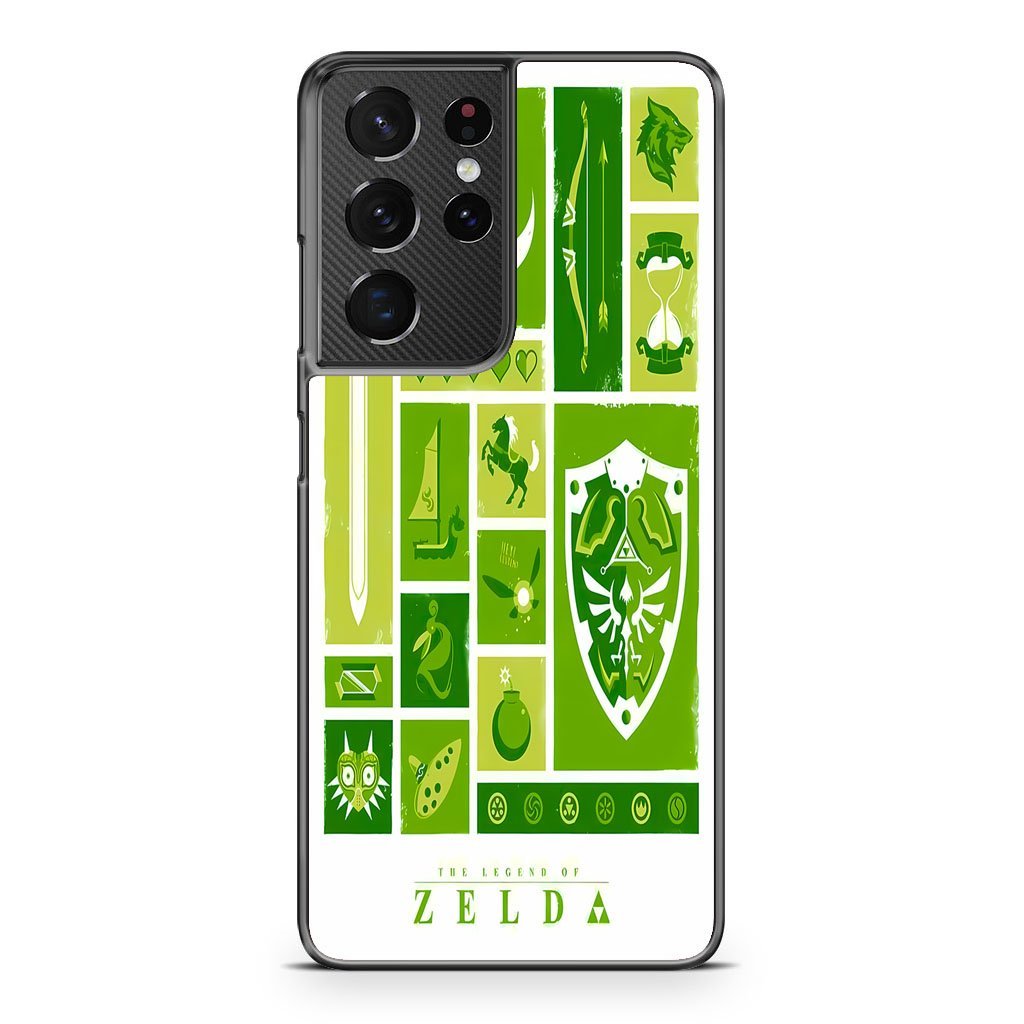 The Legend of Zelda Green Icon Samsung Galaxy S21 / S21 Plus / S21 Ultra / S21 FE Case