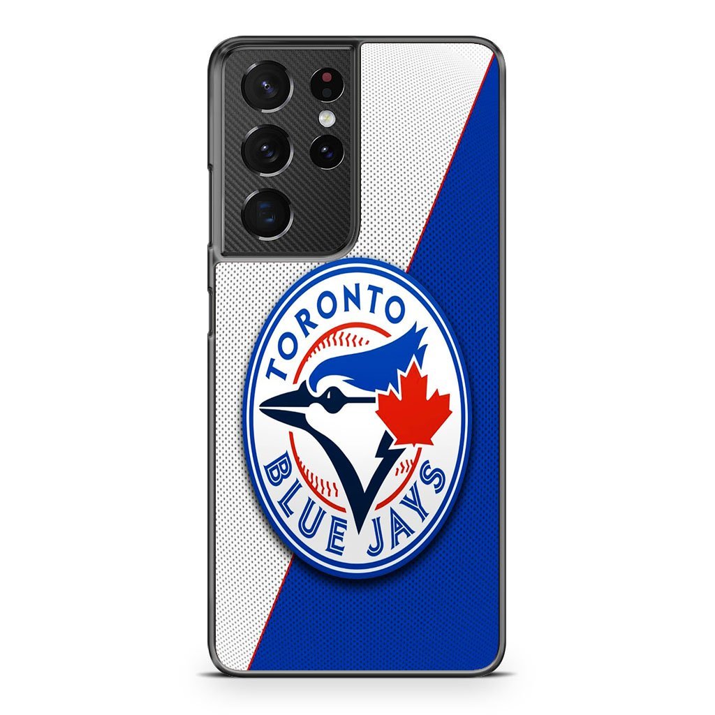 Toronto Blue Jays Carbon Logo Samsung Galaxy S21 / S21 Plus / S21 Ultra / S21 FE Case