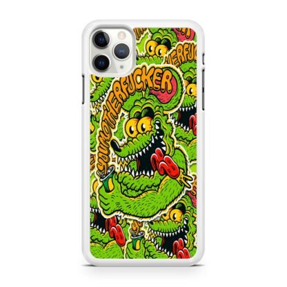 Toxic Green Monster Collage iPhone 12 / 12 Pro / 12 Pro Max / 12 Mini Case - Image 2