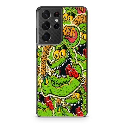 Toxic Green Monster Collage Samsung Galaxy S21 / S21 Plus / S21 Ultra / S21 FE Case