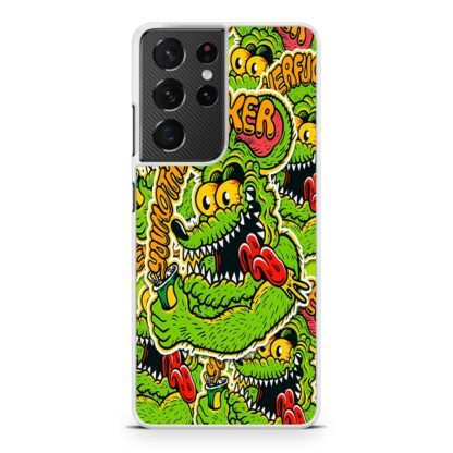 Toxic Green Monster Collage Samsung Galaxy S21 / S21 Plus / S21 Ultra / S21 FE Case - Image 2