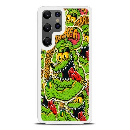 Toxic Green Monster Collage Samsung Galaxy S25 / S25 Plus / S25 Ultra Case - Image 2