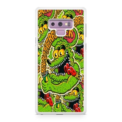 Toxic Green Monster Collage Samsung Galaxy Note 9 Case - Image 2