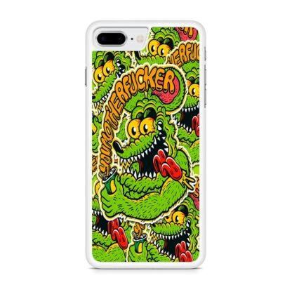Toxic Green Monster Collage iPhone 7 Plus / 8 Plus Case - Image 2