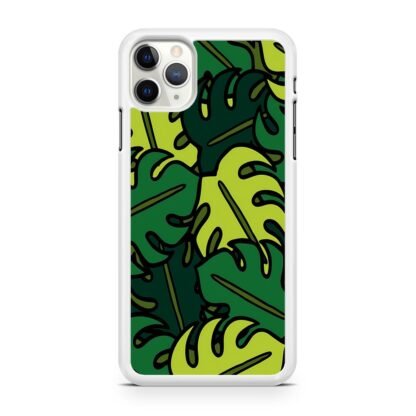 Tropical Plant Leaf Collage iPhone 12 / 12 Pro / 12 Pro Max / 12 Mini Case - Image 2