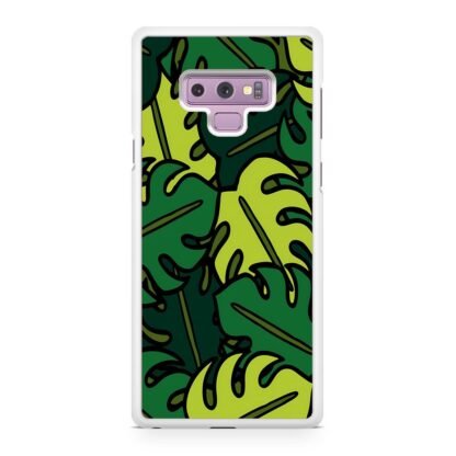 Tropical Plant Leaf Collage Samsung Galaxy Note 9 Case - Image 2