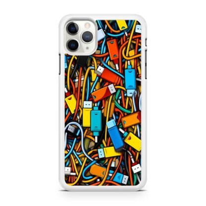 USB Collage Doodle iPhone 12 / 12 Pro / 12 Pro Max / 12 Mini Case - Image 2