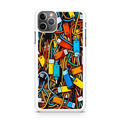 USB Collage Doodle iPhone 14 / 14 Plus / 14 Pro / 14 Pro Max Case - Image 2