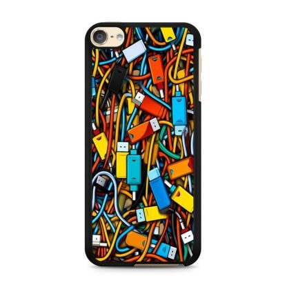 USB Collage Doodle iPod Touch 6 / 7 Case