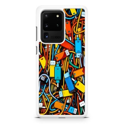 USB Collage Doodle Samsung Galaxy S20 / S20 Plus / S20 Ultra / S20 FE Case - Image 2