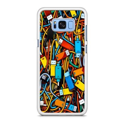 USB Collage Doodle Samsung Galaxy S8 / S8 Plus Case - Image 2