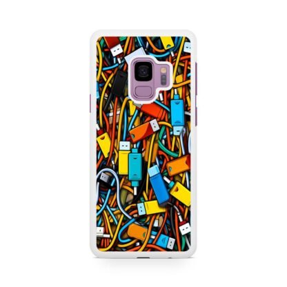 USB Collage Doodle Samsung Galaxy S9 / S9 Plus Case - Image 2