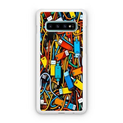 USB Collage Doodle Samsung Galaxy S10 / S10e / S10 Plus / S10 5G Case - Image 2