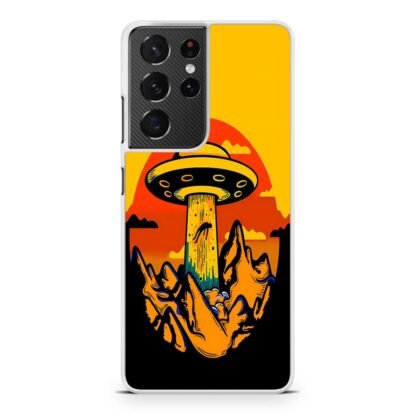 Ufo Sunset Cover Samsung Galaxy S21 / S21 Plus / S21 Ultra / S21 FE Case - Image 2