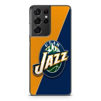 Utah Jazz Carbon Logo Samsung Galaxy S21 / S21 Plus / S21 Ultra / S21 FE Case