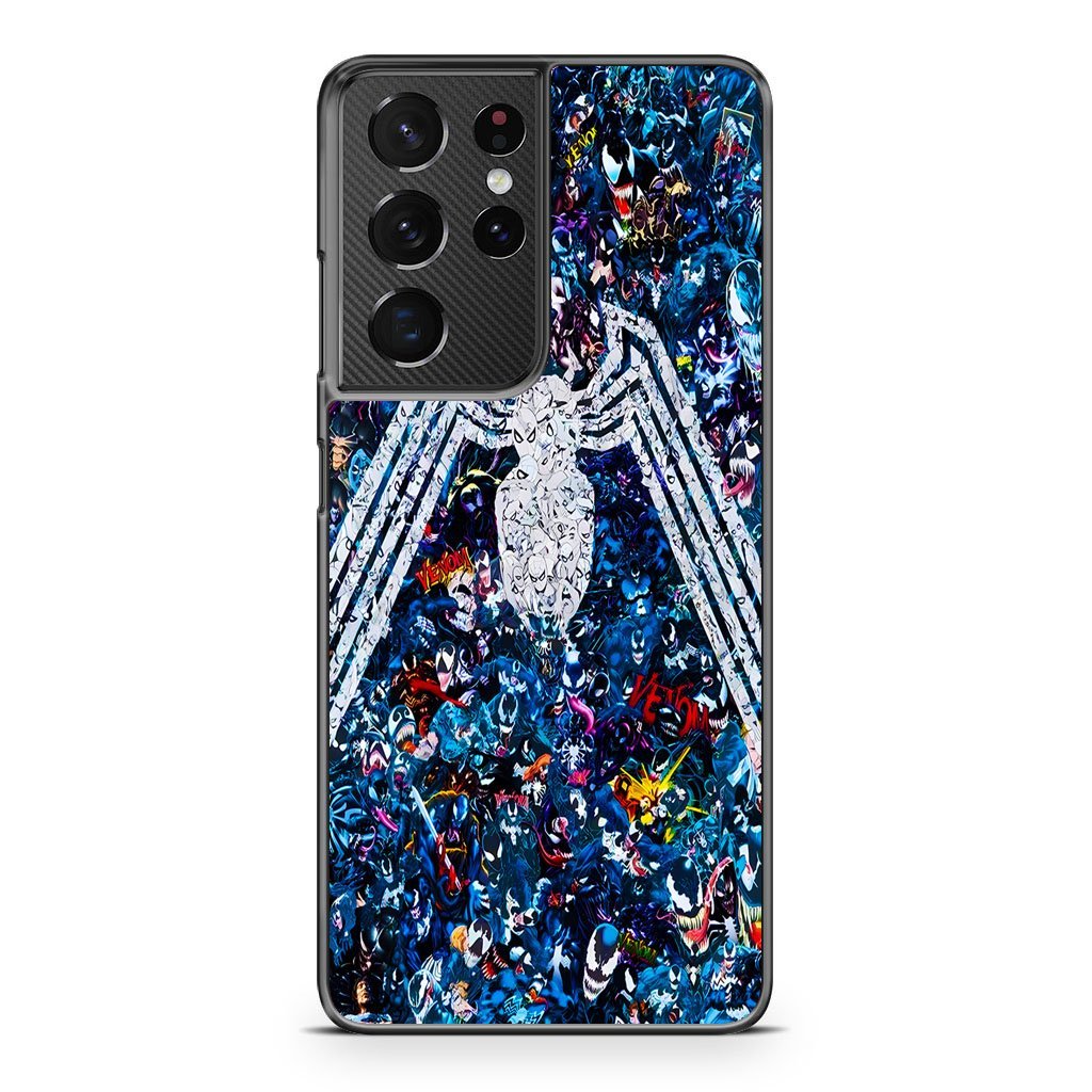 Venom Logo Collage Samsung Galaxy S21 / S21 Plus / S21 Ultra / S21 FE Case