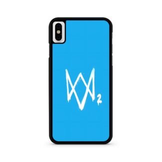Watch Dogs 2 Sky Blue Logo iPhone X / XR / XS / XS Max Case