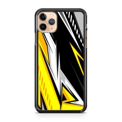 White Yellow Blitz Pattern Cover iPhone 13 / 13 Pro / 13 Pro Max / 13 Mini Case