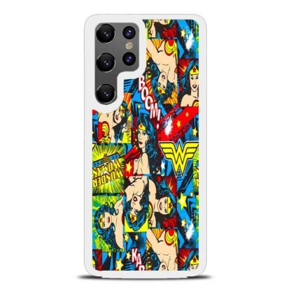 Wonder Woman Comic Collage Samsung Galaxy S25 / S25 Plus / S25 Ultra Case - Image 2